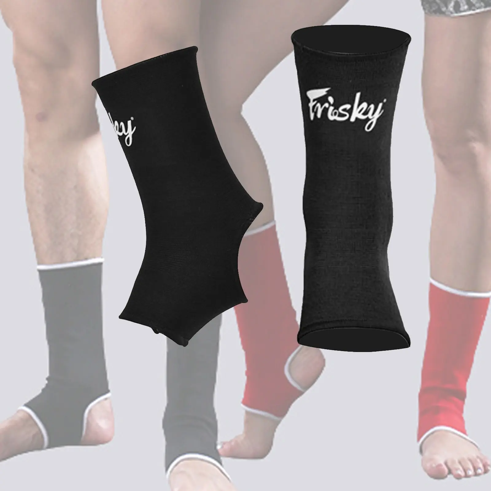Muay Thai Ankle Support Sleeve, Boxing Ankle Protector for Adults and Kids, L Size, Professional Martial Arts Training Gear, Ankle Wrap, Ankle Compression Cuff