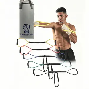 Boxing Resistance Band - Fast Boxing and Strength - Boxing Training Gear - Full Body Cardio Workout - Ultra Portable and Lightweight - Weight Range 15lbs to 35lbs - Home Gym Fitness Kit