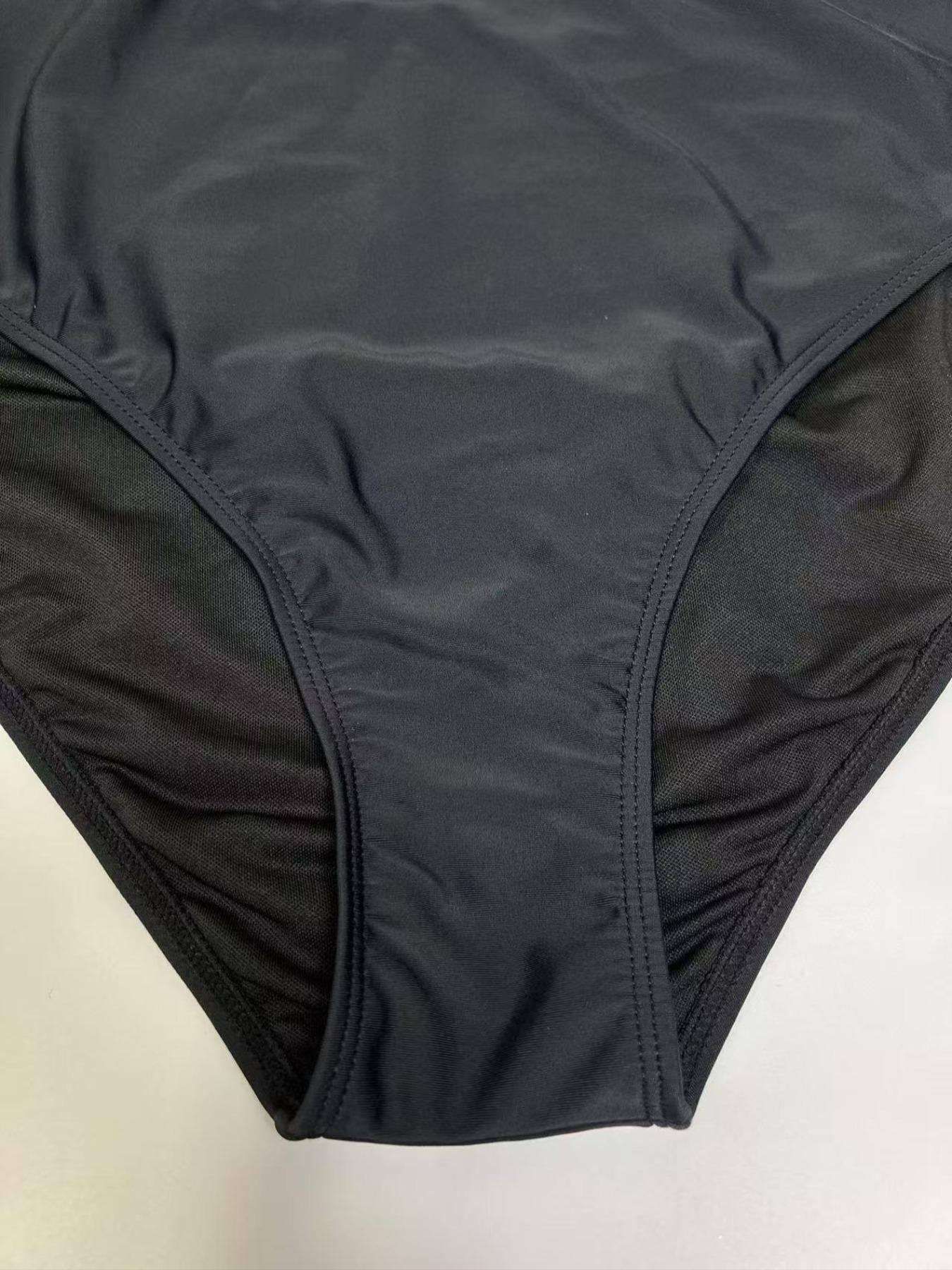 Plus Size Solid Cut Out One-pieces, Casual Sleeveless Backless Swim One-pieces for Beach Holiday Vacation, Women's Swimwear, Cutout Swim Suit, Swimsuit for Beach, Swimsuit Bodysuit