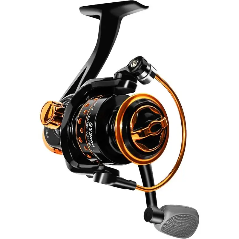 Outdoor activitiesSummer and Centron Spinning Reels, 12 +1 BB Light Weight & Ultra Smooth Reel for Ice/Summer 3000/1000 Fishing Reel by QINGLER