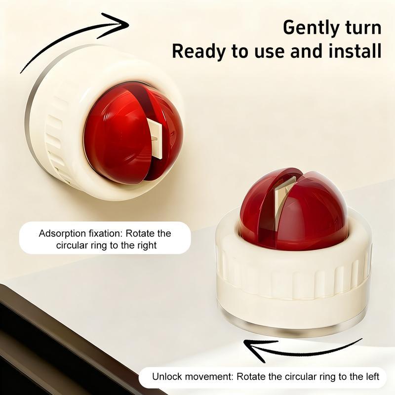 Knife Sharpener | Portable Rapid Knife Sharpener & Kitchen Knife Sharpener (with Suction Base) | for Knives, Scissors, Cleavers & Outdoor Tools | Sharpener (Non-Slip)