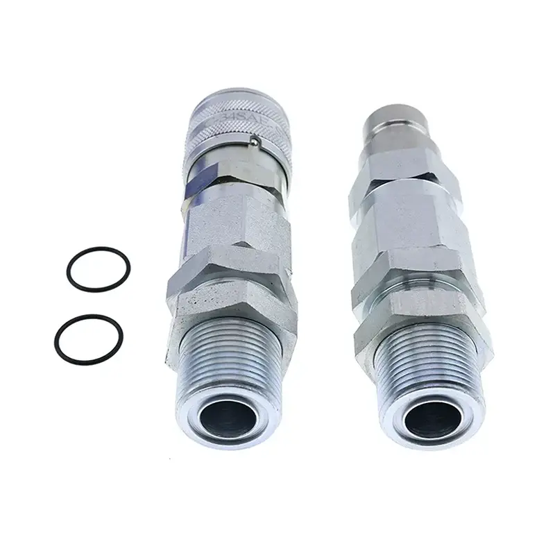 FridayParts Hydraulic Quick-Connect Coupler AT312877 KV13884 for John Deere 332 326D 280 332D 325 333D 270 328 328D 260