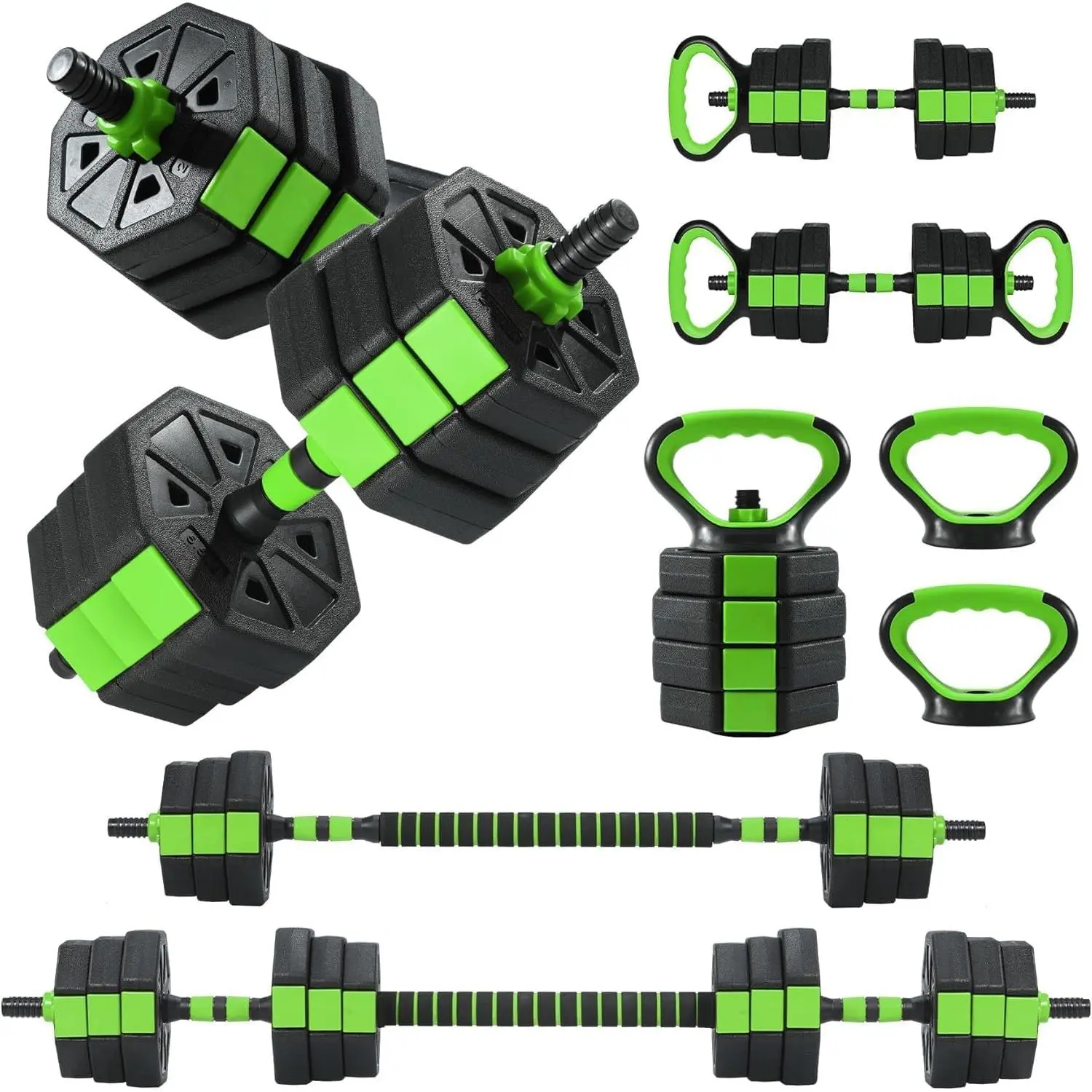GARVEE Adjustable Dumbbells 66/88Lbs 4-in-1 Weight Set with Connector Multi-Functional Fitness Tool for Home Gym Suitable for Men and Women