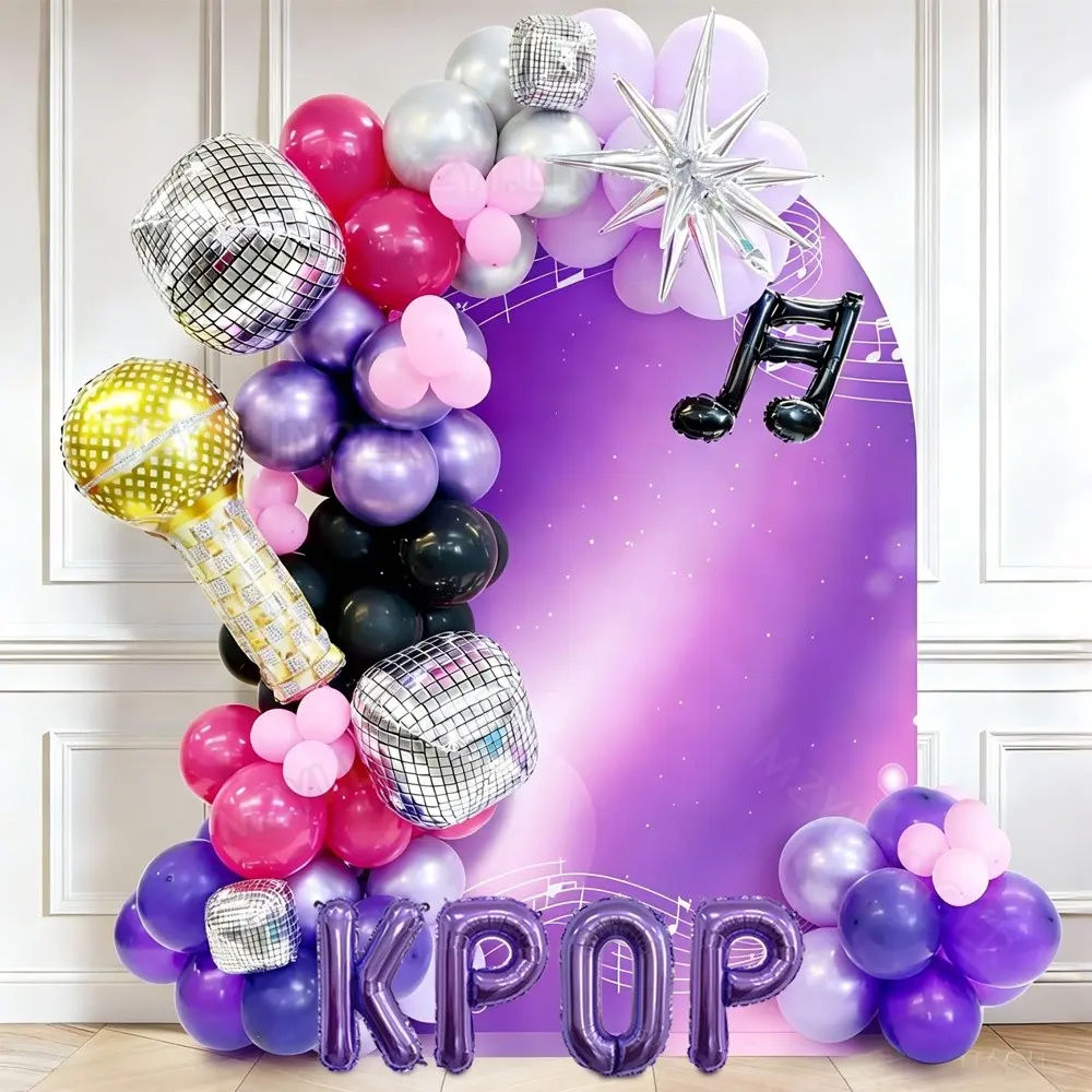 84pcs Music Theme Balloon Set, Disco Balloons and Birthday Party Note Balloons, Ball Decorations, Disco Party Decorations