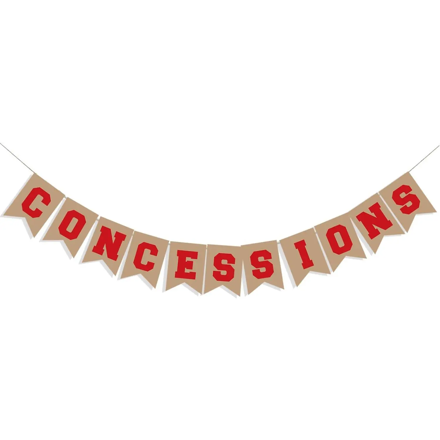Concessions Banner, Concession Stand Banner Sign for Baseball Party Decorations,  Party Decor, Movie Night Snack Table, Tailgate, Birthday  Shower Supplies