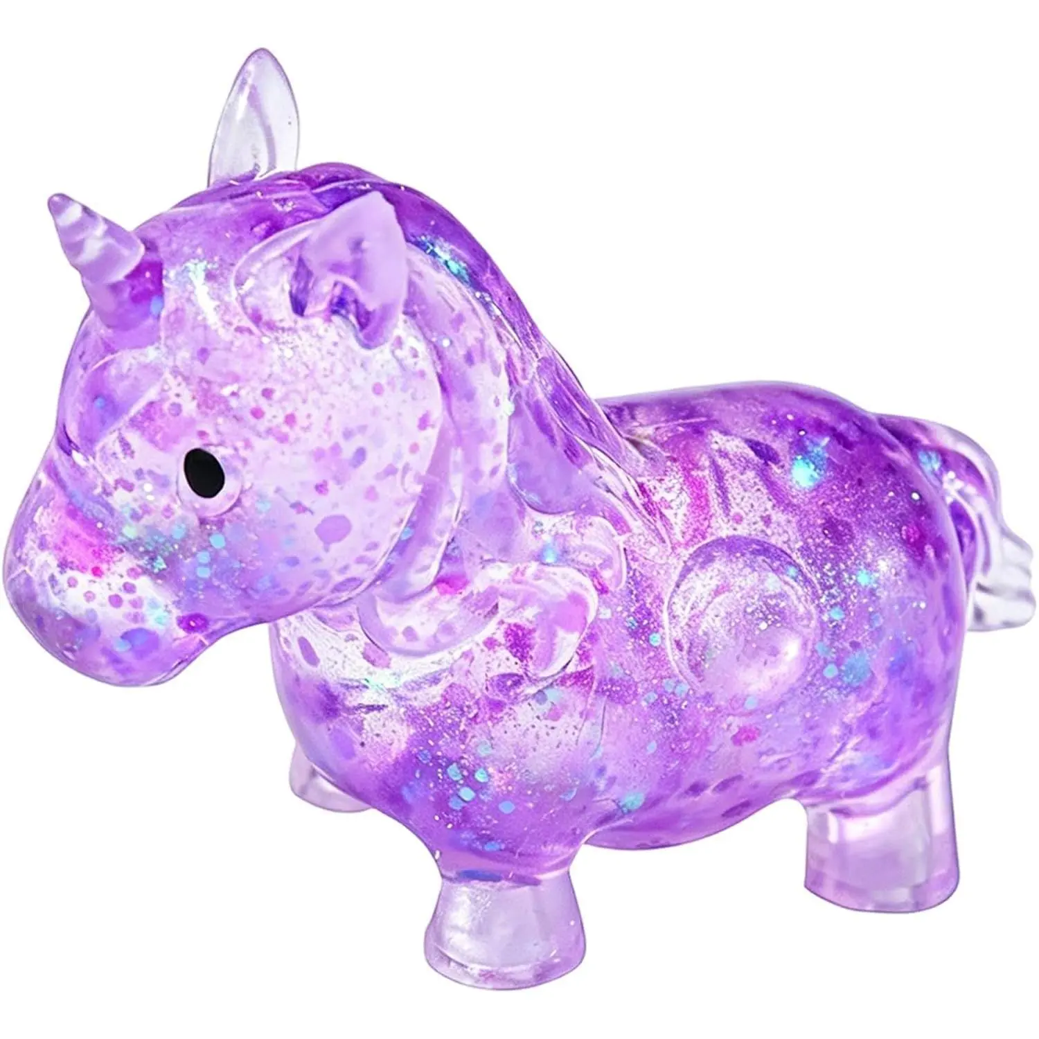 Unicorn Squishies, Stress Relief Sensory Fidget Tool with Soft Texture, Portable Unicorns Stress Balls for Focus and Relaxation, Unicorns Squishies Gift (Random Color)
