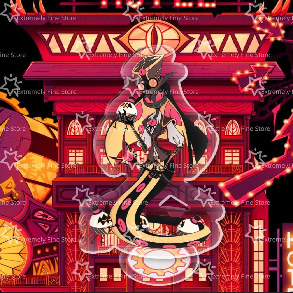 Hazbin Hotel Anime Figure Acrylic Stand Model Plate Alastor Desk Decor Standing Sign Game Fans Gift Ornaments Stand Model