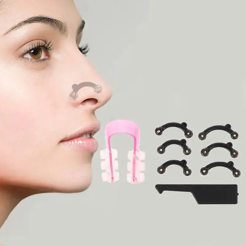 Nose Shaper, 1 Set Nose Lifter, Nose Bridge Straightener, Nose Shaping Tool, Manual Nose Massage Tool, Home Beauty Tool for Women & Men, Self Care Tools, Nose Bridge Bracket, Nose Shape Correction, Durable Plastic