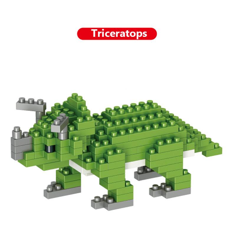 Mini Dinosaur Building Blocks Set, 5Pcs Nano Micro Bricks Dinosaur Model Kit, STEM Educational Toy for Kids, DIY Assembly Puzzle Gift for Boys & Girls