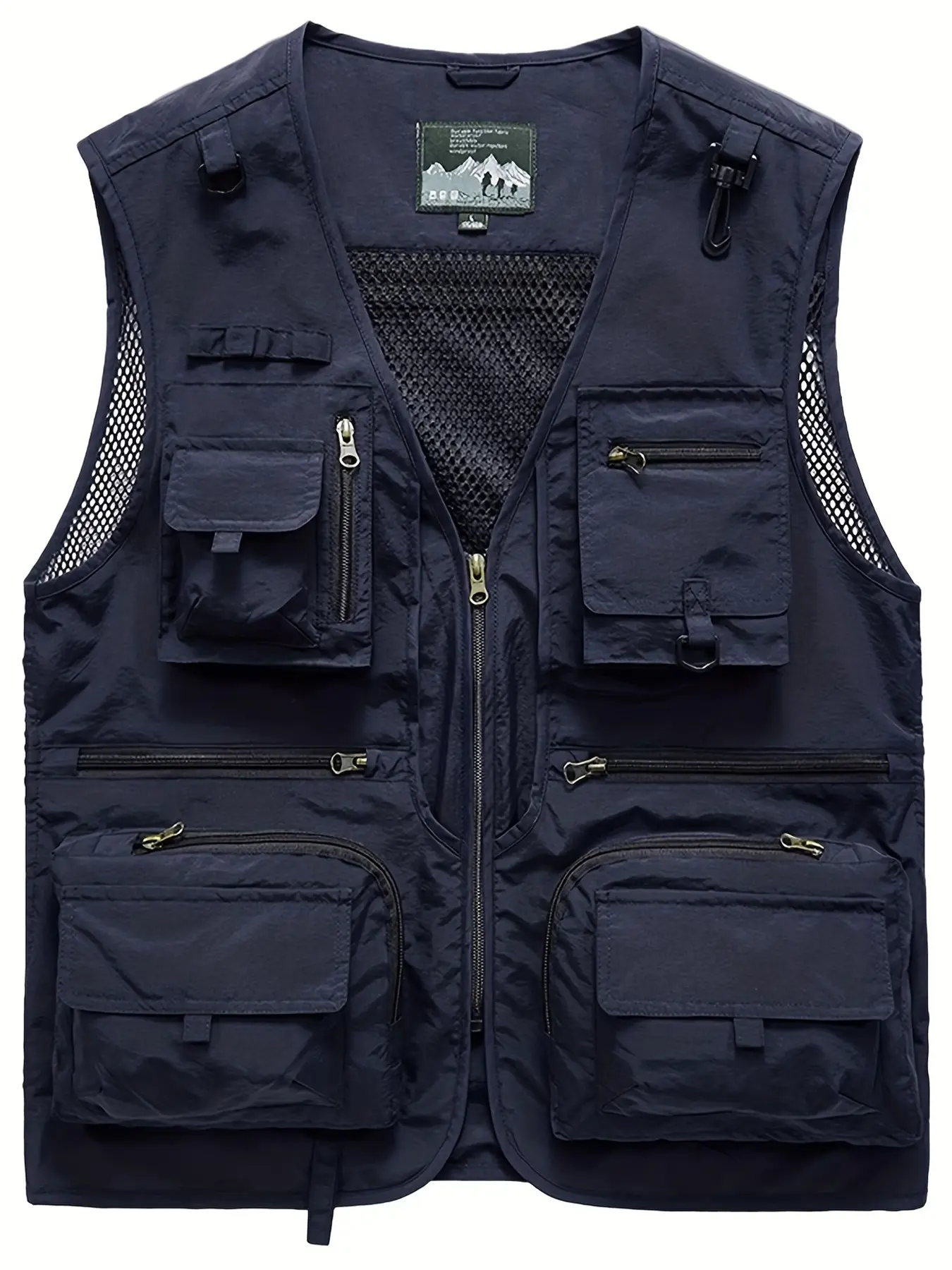 Men's Outdoor Work Vest Gilet, Multi-Functional Photography Jacket, Fishing Director, Multiple Pockets, Tactical Backpack, Workwear Outer Coat