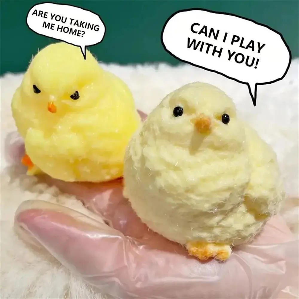 Handmade Taba Chick Toys fufu Chick Stress Relief Sensory Toys  Ultra Soft Squishy Fidget Toys for Children Christmas Gifts