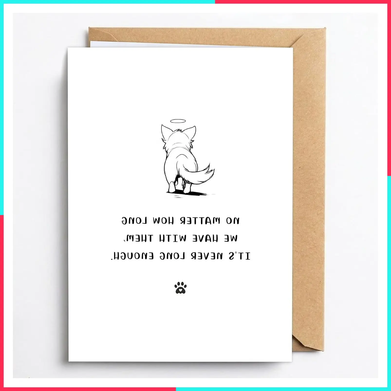 Dog Sympathy Card, Dog Bereavement Card, Heartfelt Condolence Card for Pet Owners to Express Condolences and Support