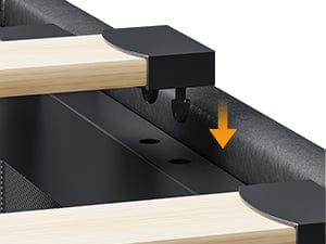 Sikaic PU Leather Upholstered Led Bed Frame with Storage Drawers Outlets & Nightstands Black Modern Wooden Headboard Diamond Tufted Headboard