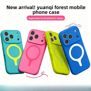 Dopamine Magnetic Liquid Silicone Phone Case  Compatible with iPhone 17, 16, and Pro Max  Skin-like texture that won’t yellow For Men and Women