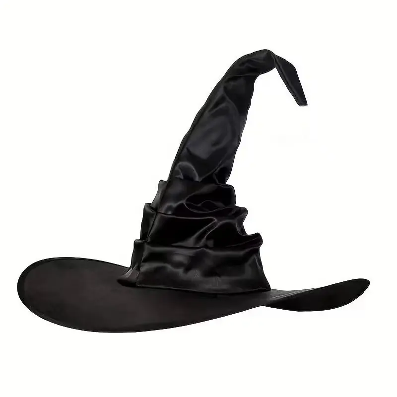 Halloween Pleated Witch Spider Hat, Party Costume Accessory, Wizard Hat for Women, Trendy Halloween Prop, Perfect for Halloween Parties