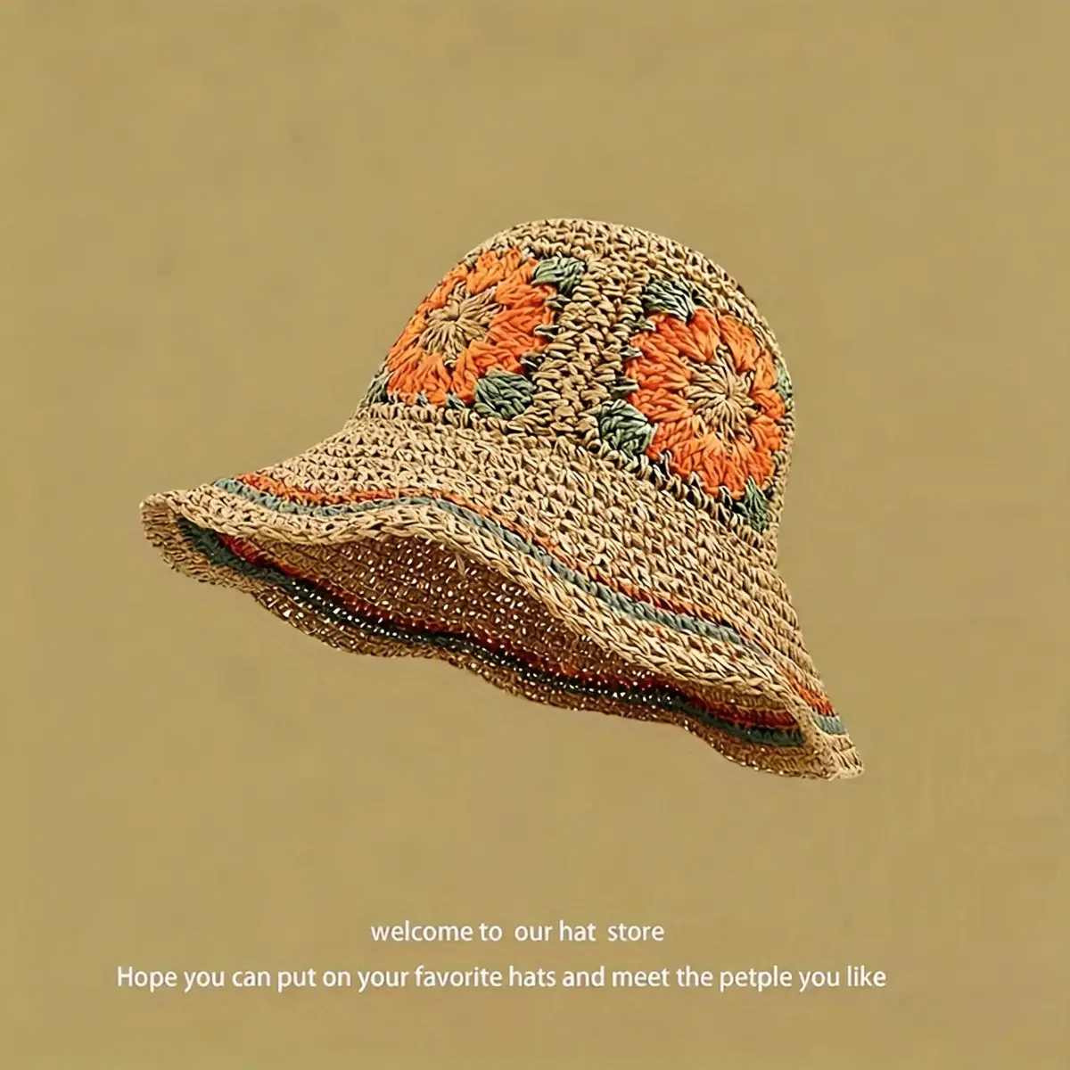 Bucket Hat & Fisherman Cap – Textured Contour Ensemble & Vibrant Floral Motif, Viral TikTok Bohemian Chic Aesthetic & Festival Trend, Foldable Colorful Floral Lightweight & Sun-Shield Accessory for Beach Vacation, Music Festival, Outdoor Travel & Summer S