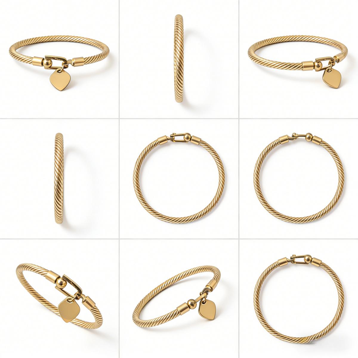 Women's Classic Titanium Steel Wire Rope Bracelet, Simple and Fashionable, Suitable for Various Occasions, Perfect Gift