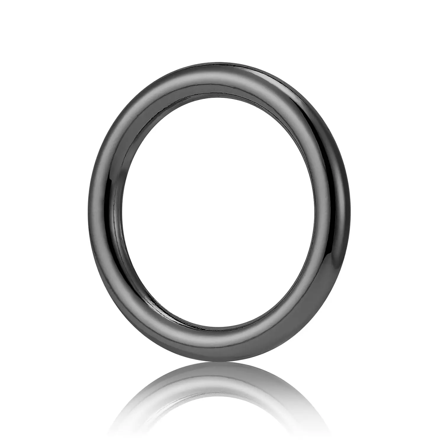 6 count Metal O Rings Stainless Steel Seamless Welded, Multi-Purpose O-Ring Hardware for Crafts Macrame Rings,Gunmetal,2 inch