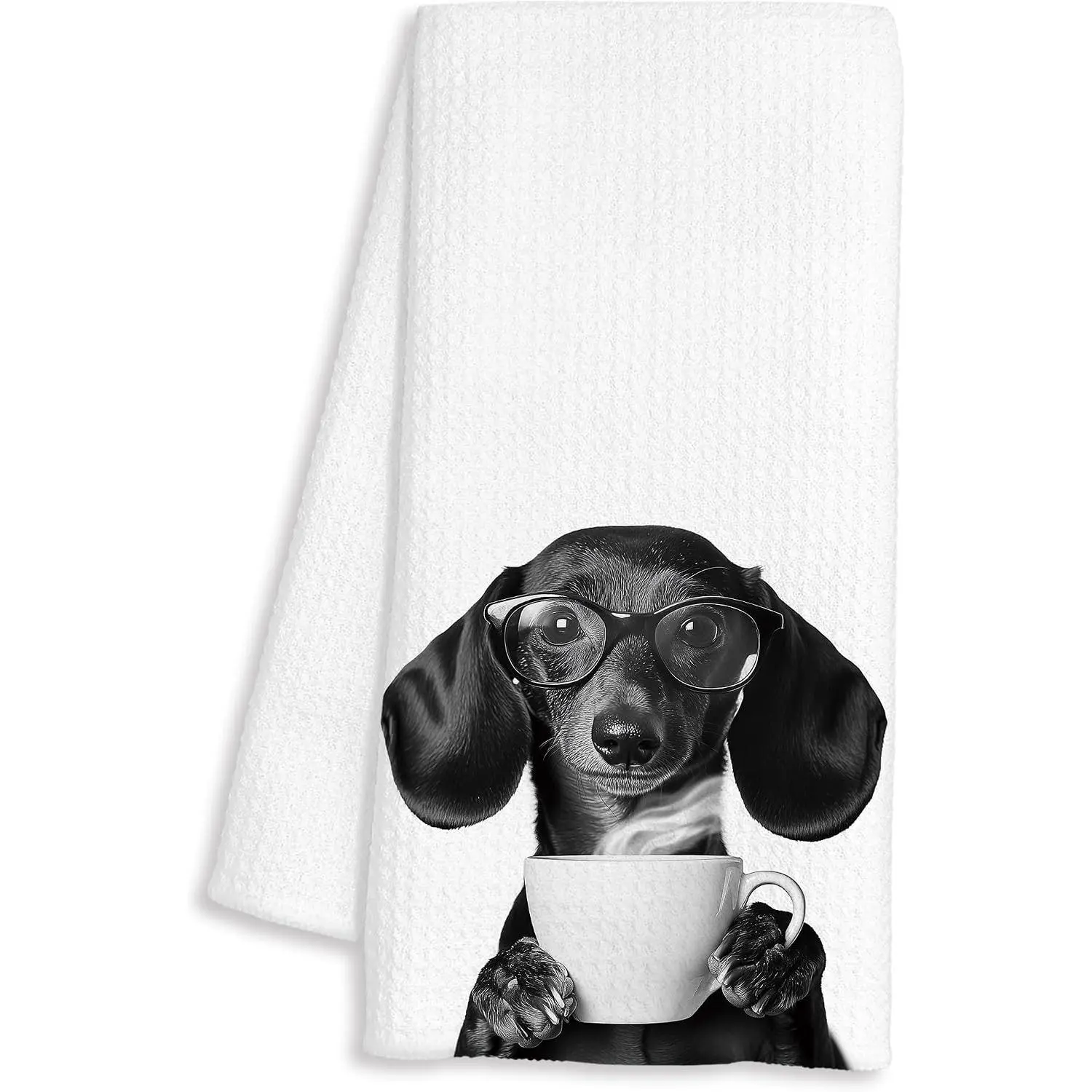 Funny Dachshund Coffee Kitchen Towels, Dachshund Gifts for Women, Sausage Wiener  Gifts Decorative Dish Hand  Towels for Kitchen Coffee Bar Decor, 16x24 Inch