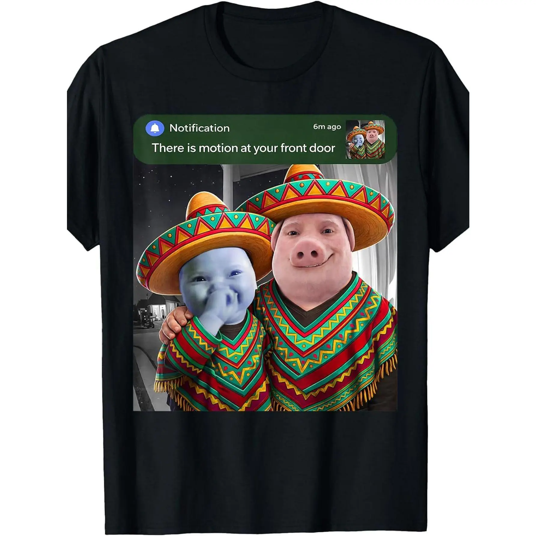 Unisex Lightweight Crew Neck John Pork & AI Print Casual Sports Tee - Multi-Size Unisex Fit, Soft Daily Outfit for Fashion Lovers, Hand Wash Ok, Ideal for Spring, Summer