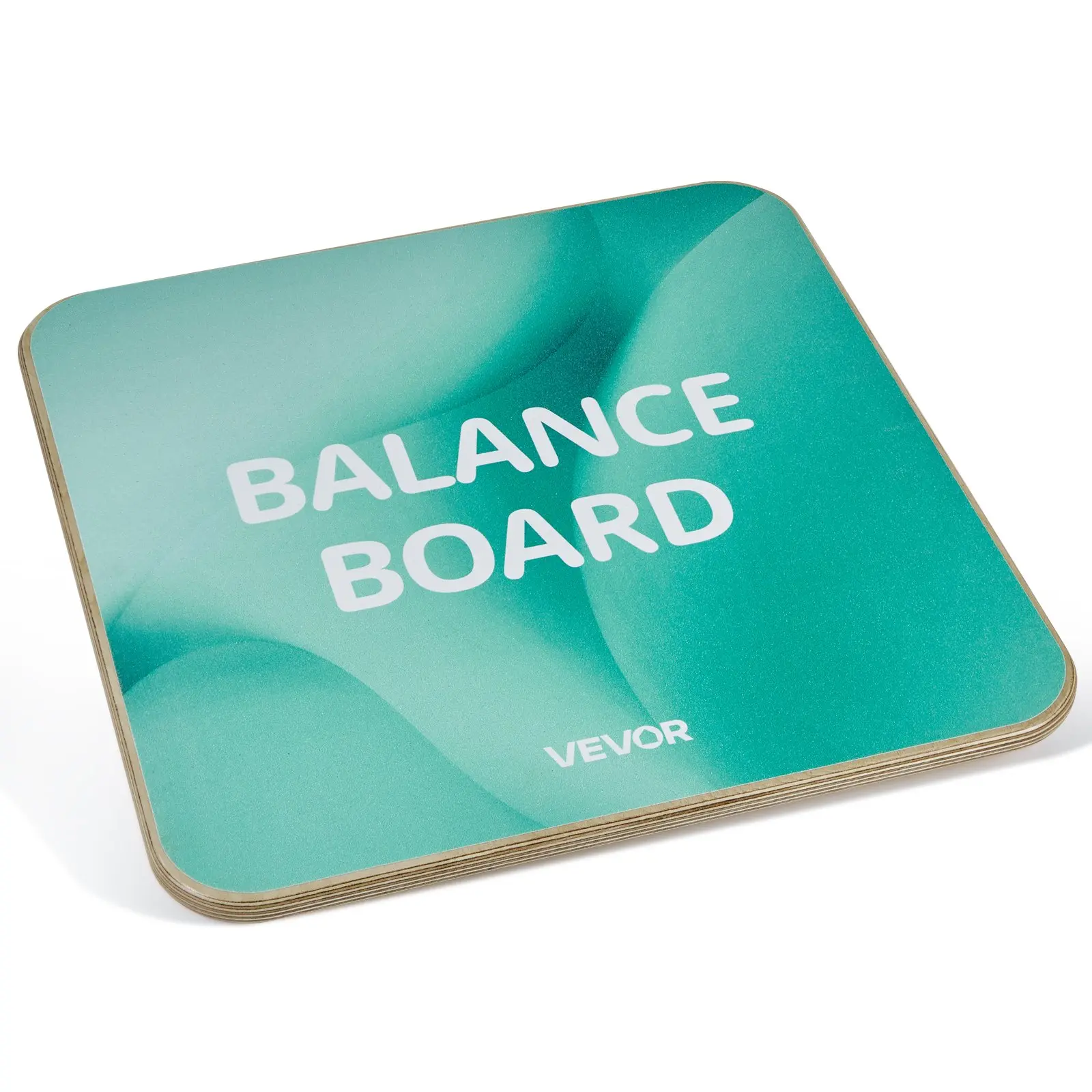 VEVOR Balance Board, 360 Rotating Wobble Board Trainer for Adults 3-Level Adjustable, Wooden Balance Training Equipment, Slip-Resistant Surface for Core Workout, Standing Desk Exercise, Home Gym