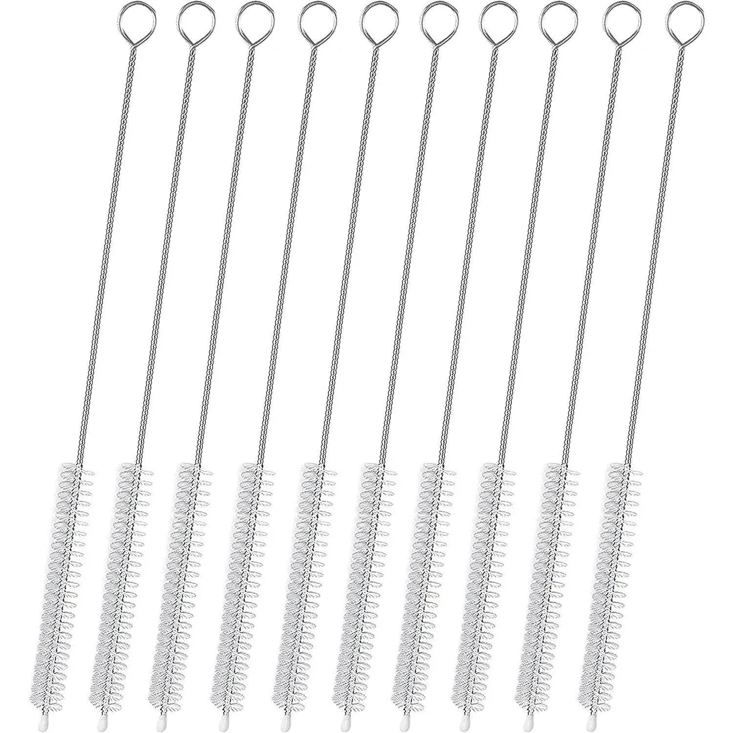 Straw Cleaner Brush for  Extra Long 12 inch, Extra Wide 12mm diam Straw Brushes for 40/30/20 oz  Mug, Straw Cleaning Brush for Tubes, Water Cup, Extra Long Straw Brush Set 10 Pack