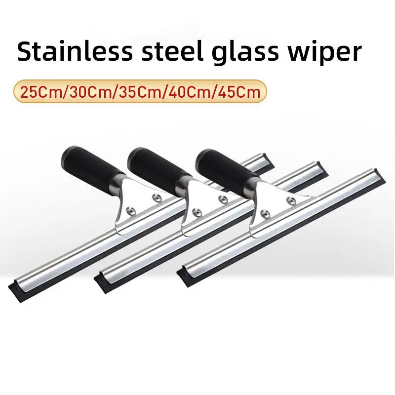 Glass Cleaning Squeegee Window Wiper Window Cleaning Tool Rubber Blade for Bathroom Shower Home Car dining table Glass Cleaning Shower Door Squeegee Household Squeegee