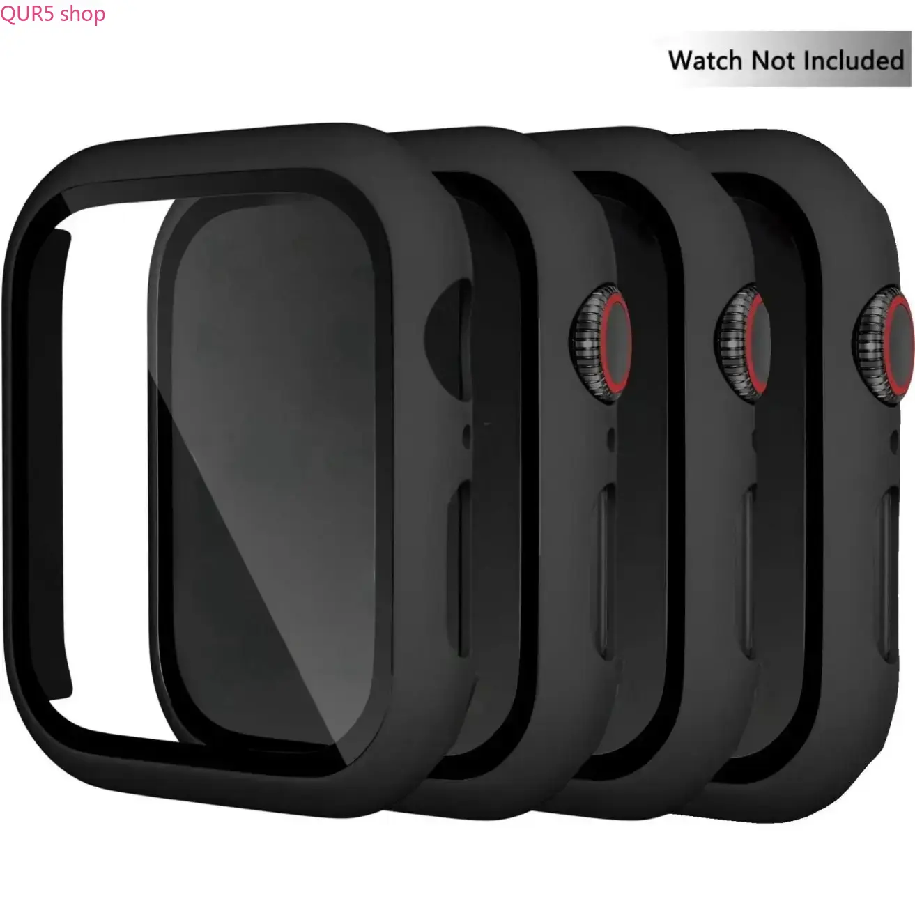 2026 4Pcs Full Body Protective Case for Apple Watch, Anti-Scratch Durable Smartwatch Cover, Compatible with iWatch Series 9/8/7/6/5/4/3/2/1, SE & Ultra, Shockproof All-Around Wristwatch Protector for Daily Wear