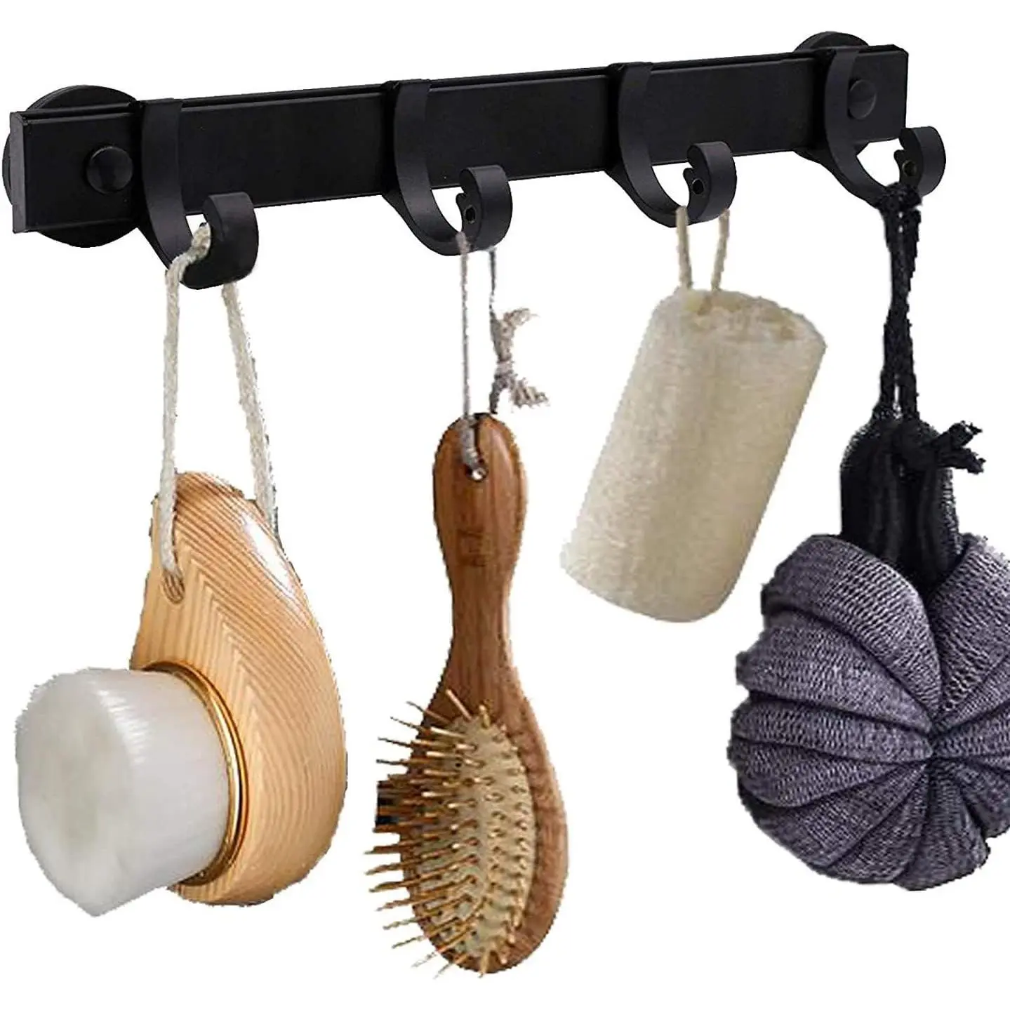BBQ Tool Rack,  Fridge Organizer Grill Cutlery Holder Towel Hanger - 4 Adjustable Rail Hooks Storage for  Kitchen Utensils Tongs,Oven mitt,whisks,Hand Towel, etc.