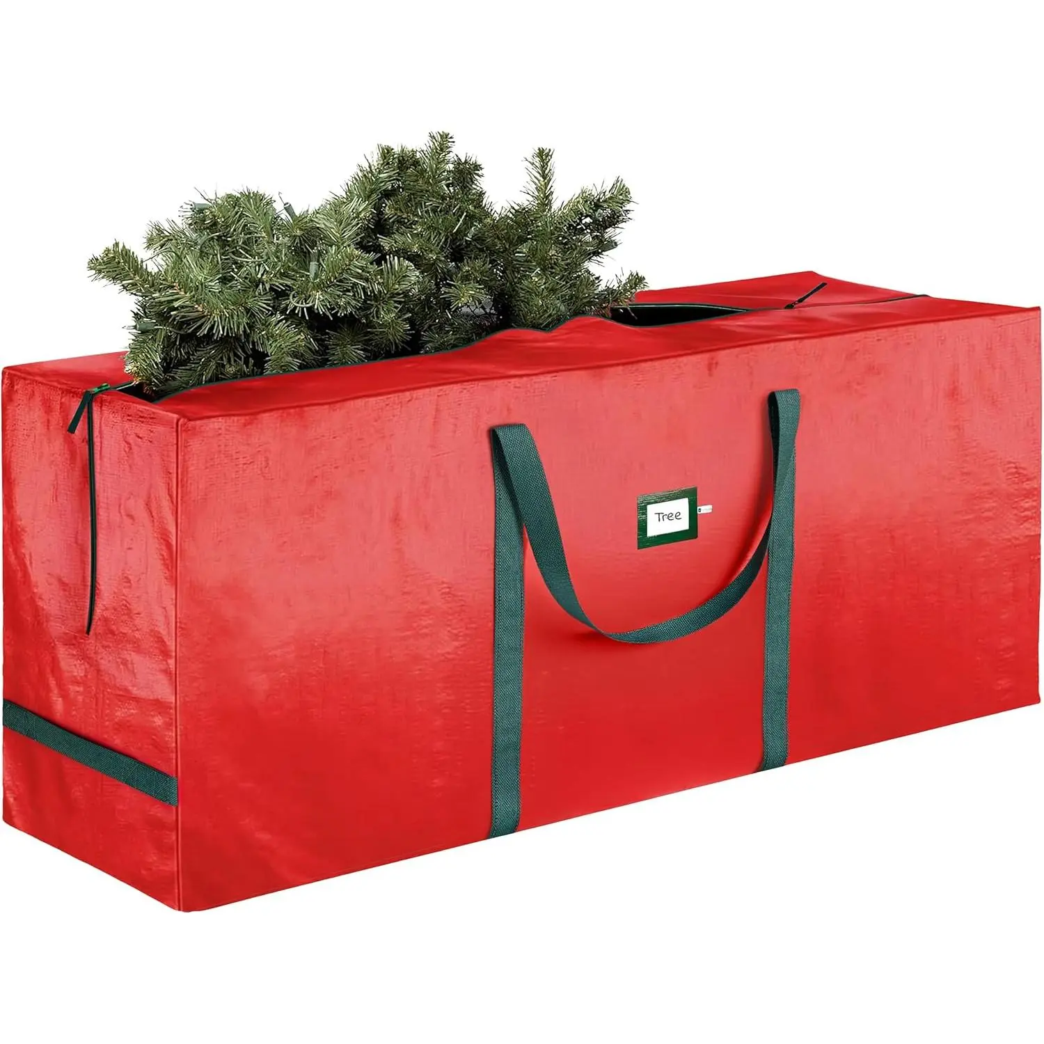 Heavy Duty Moving Bag 7.5 Ft - Christmas Tree Bag Red - Xmas Tree Storage Bag Holds 7.5 Ft Christmas Tree Storage For  Year Round Christmas Storage