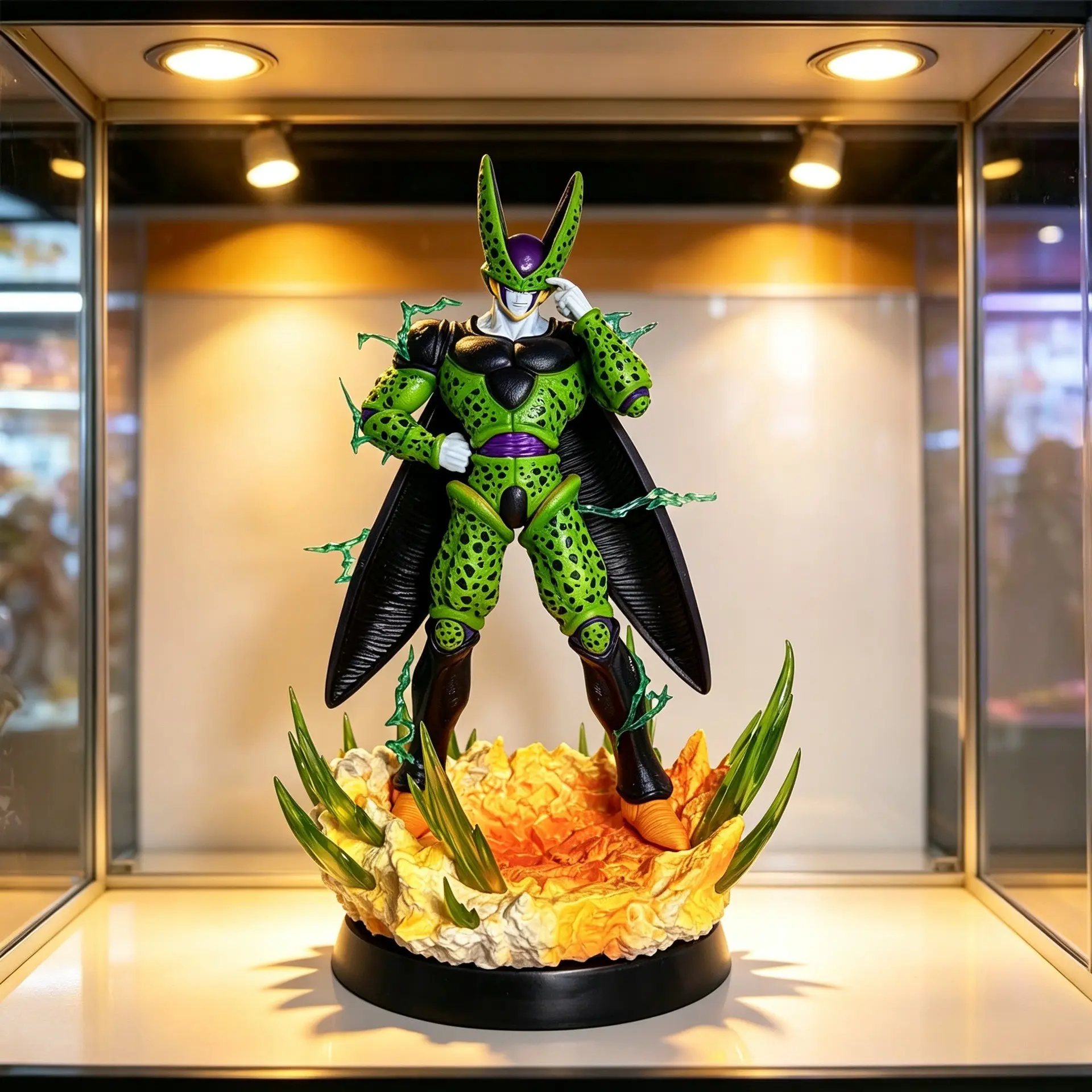 Dragon Ball Handmade Lightning Big Sandro Statue, Anime Collectible Model, Table Decorative Figure, Figurine Collectibles, Trendy Cartoon Scene