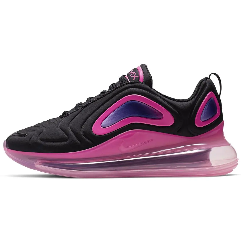 Nike Air Max 720 Black and Pink Men's Lightweight Casual Low-Top Sneakers Verifiable, with credentials and supporting global authentication