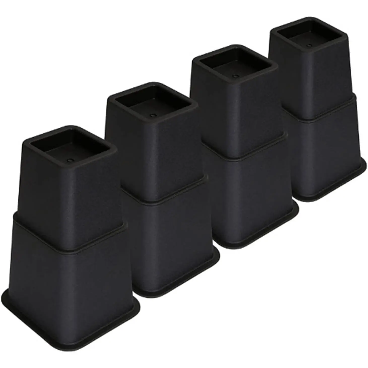 Adjustable Bed Risers, Stackable 4/6/9 inch Lifts, 1300 lbs 8-Pack | Stackable Design, Heavy-duty Plastic Furniture Risers for Home Beds, Sofas, Desks, Creates Storage Space