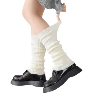 Leg Warmers for Women Girls Y2k Knit Ruffle Leg Warmer Winter 80s with Sequins, Japanese Kawaii Harajuku AccessoriesGift.