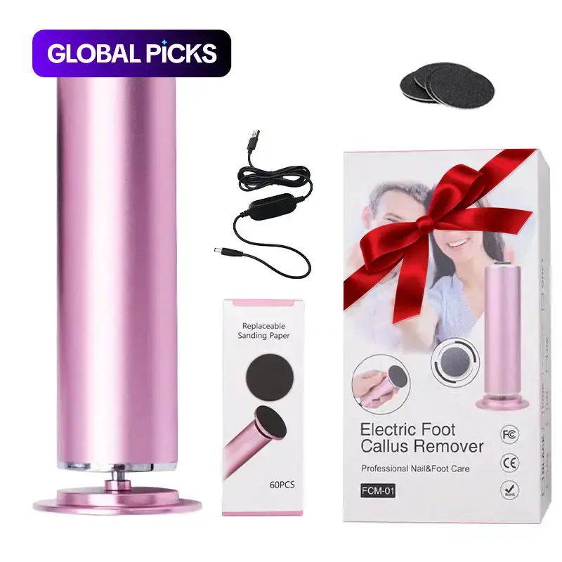 Electric Foot File, Foot File Callus Remover, 1-Count Foot Dead Skin Remover, Professional Compact Foot Care Device for Home & Travel, Gift Idea #GLOBAL PICKS