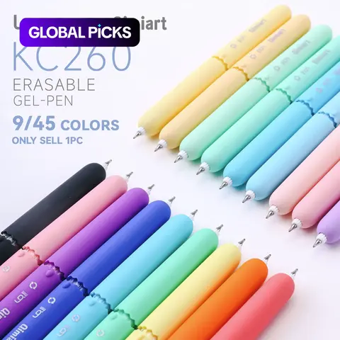 Color erasable pen, 0.6mm tip, erasable ink, easy to erase clean & debris free, pen body comes with an erasable head, making it easy to make changes, compact, easy to carry, with rich colors, Erasable Gel Pen, Stationery Writing Tools #GLOBAL PICKS
