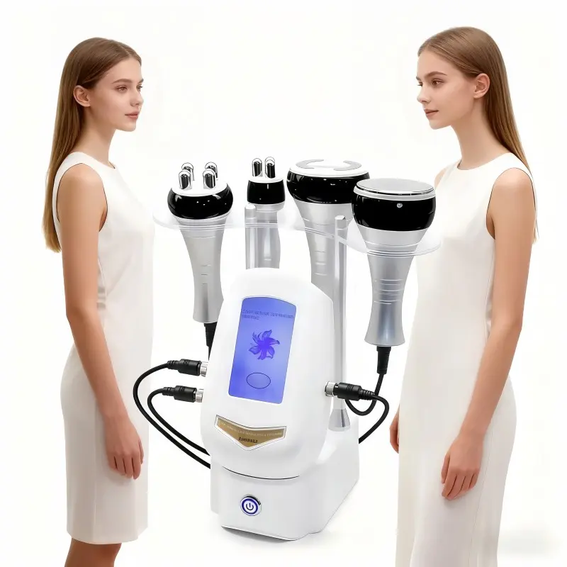 US standard plug, 4-in-1 beauty machine, with four handle care tools - facial, arm, waist, abdomen, leg body skin beauty device, suitable for home and salon full body massagers, 100-240V