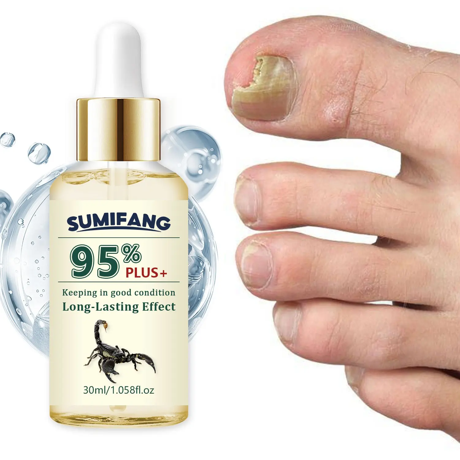 95% Concentrated Nail Essence Oil, Gentle Nourishment, High Penetration Formula, Portable for Travel, 30ML, Daily Care Essential, Manicure Nail Treatment