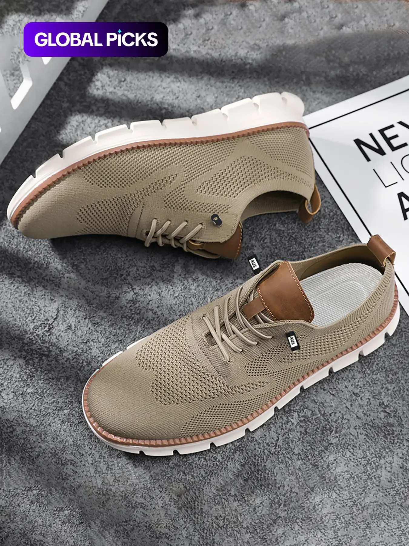 Men's Business Low Top Minimalist Sneakers, Casual Breathable Comfortable Formal Shoes, Fashionable Lightweight Shoes for Daily Wear