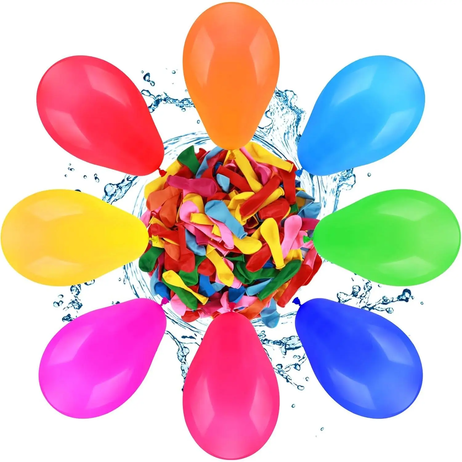 500PCS Water Balloons Bulk without Refill Kits,Small Water Balloon  Summer Splash Fun,Party Air Balloons  Wedding Birthday Graduation Anniversary Carnival Games Decoration New model