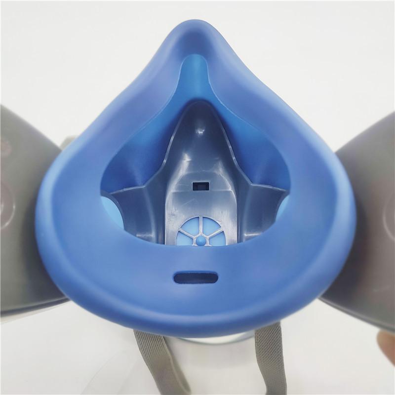 Reusable Half Face Mask with 2 Filter, Dustproof Gasproof Mask, Safety Mask for Paint, Woodworking, Construction, Polishing, Chemical, DIY