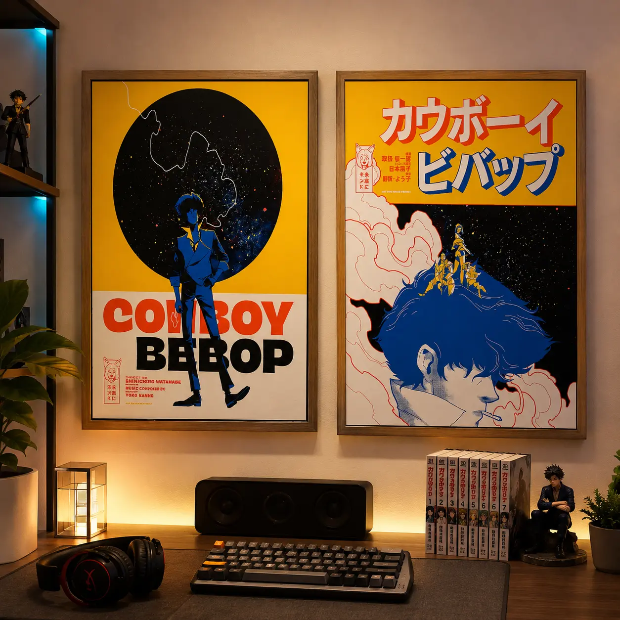 Cowboy Bebop Poster Unframed, Cowboy Bebop Print, Manga Anime Art Print, Minimalist Poster, Vintage Retro Print, Gift for Anime Fans, Room Decor Anime Poster Wall Art Print vintage anime poster unframed canvas poster manga lover anime fan