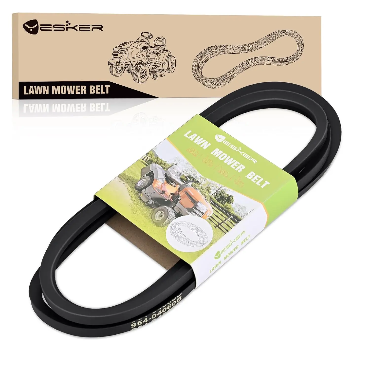 Yesker 954-04060C 954-04060B Deck Belt for Troy Bilt Cub Cadet 42 inch Deck Belts Length 96.5 Inch for MTD Craftsman John Deere TroyBilt Riding Lawn Tractor Mower Replaces 954-0467A 754-04060B 754-04060C