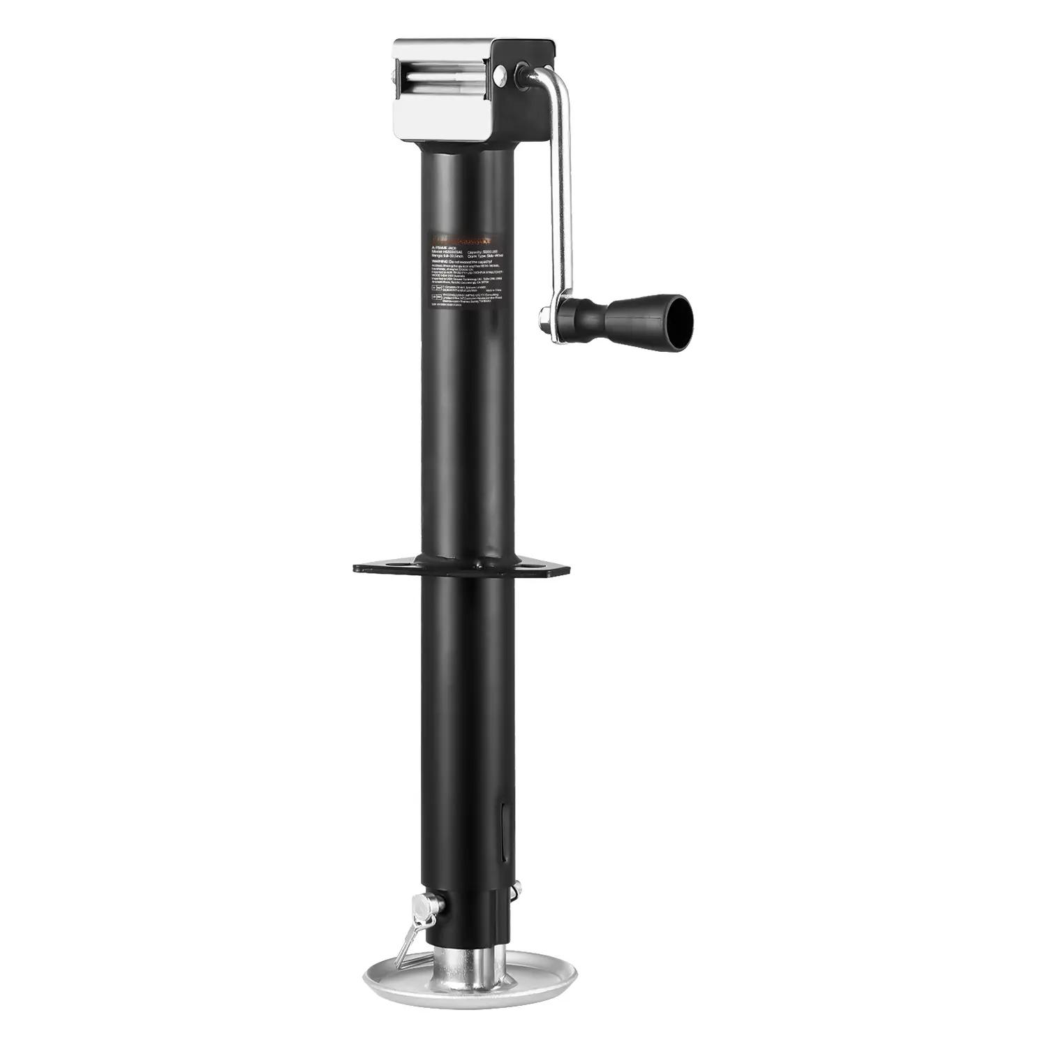 A-Frame Trailer Jack,  5000 lbs Dynamic Load Capacity, Trailer Jack Stand with Handle & Rectangular Footpad, 15-inch Vertical Travel, Suitable for RV, Horse, Utility Trailers, Yacht Trailers