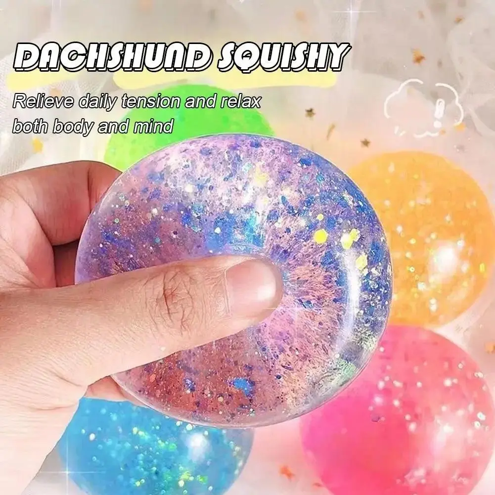 2026 New Round Maltose Pinch Musical Squishy Fidget Ball, Squishies, Casual Stress Relief Toy for Adults, Musical Fidget Card Stress Relief Toy, Casual Stress Relief Toys