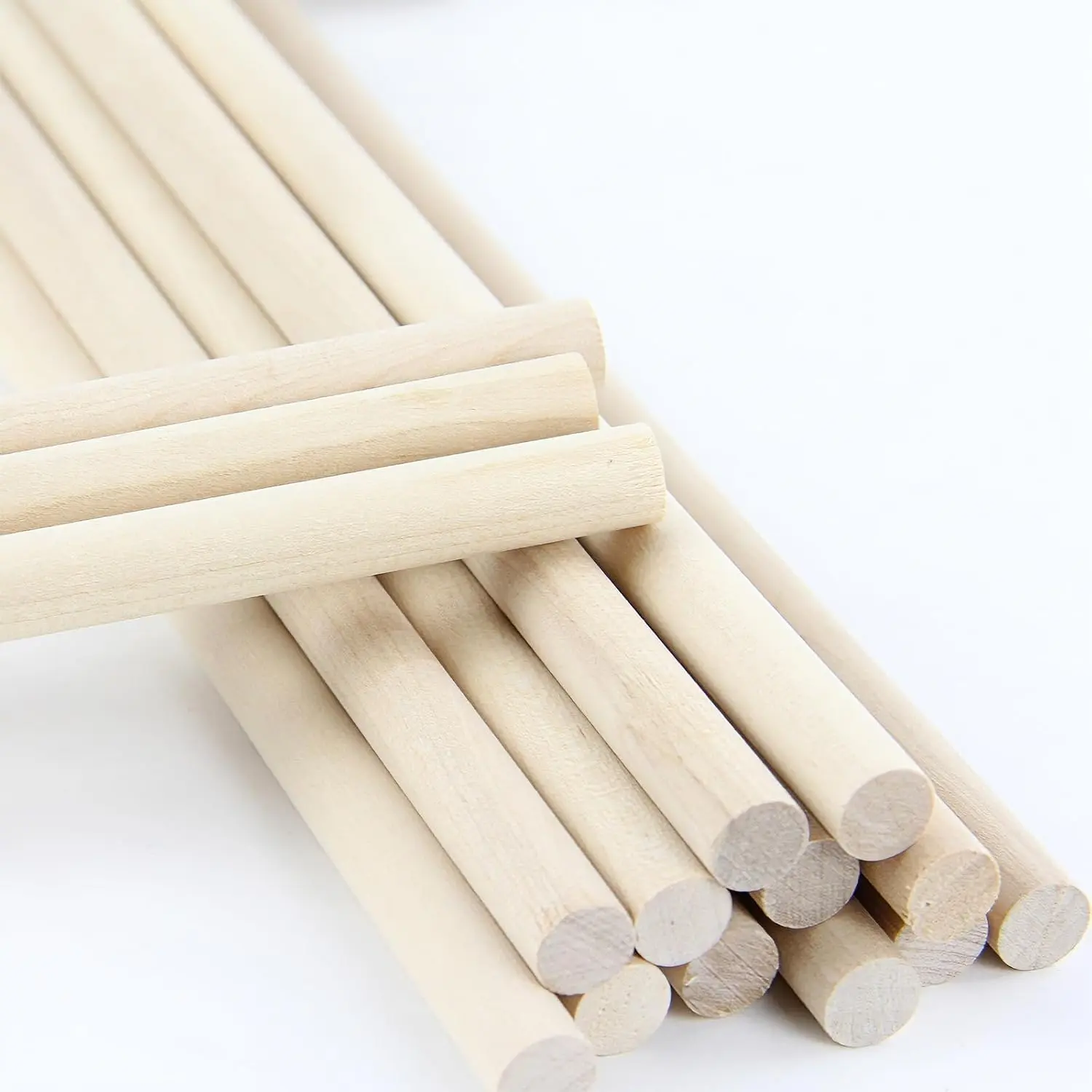3/8 x 16 Inch Birch Dowel Rods, Hardwood Round Sticks, 15 Pack |  for Adult DIY Craft Hobbyists