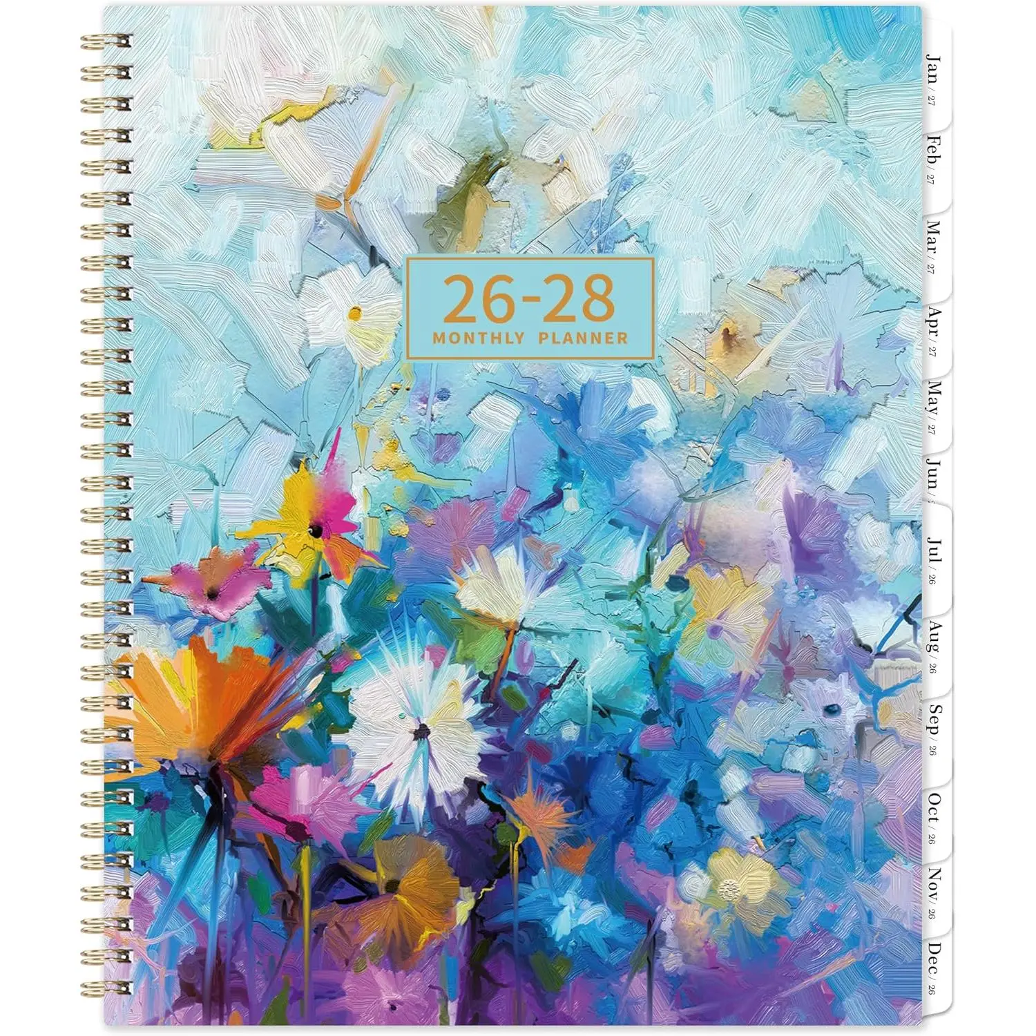 2026-2028 Monthly Planner/Calendar with Two-Side Pocket | July 2026 - June 2028, 9" x 11", 2 Year Monthly Planner 2026-2028, Flexible Cover,  Organizer
