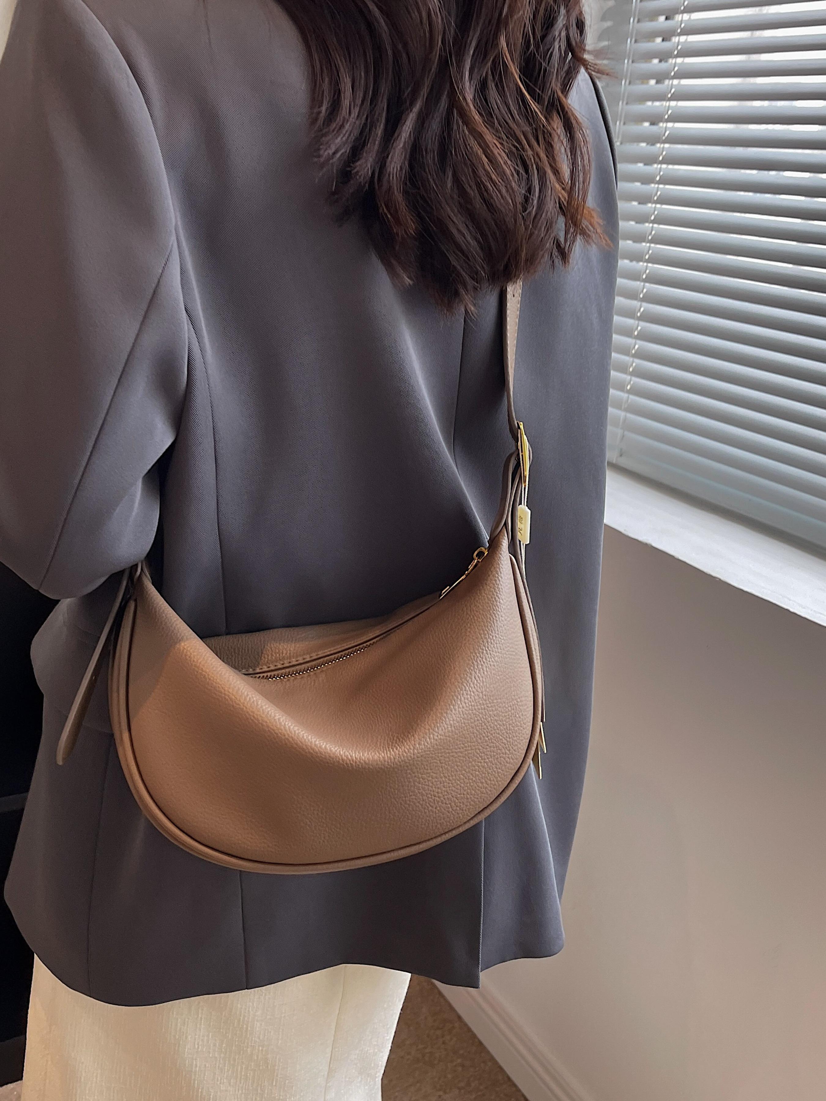 Women's Fashionable Solid Color Shoulder Bag, Casual Versatile Crossbody Bag for Daily Used, Trendy All-match Commuter Bag, Cross Body Bags