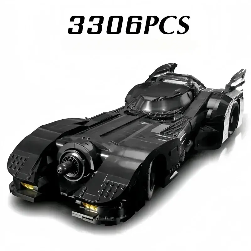 New Sci-Fi Battle Car Building Blocks, Wide Body Streamlined War Vehicle Design, Front Jet Engine, Movie Merchandise Collectible Model Building Kits