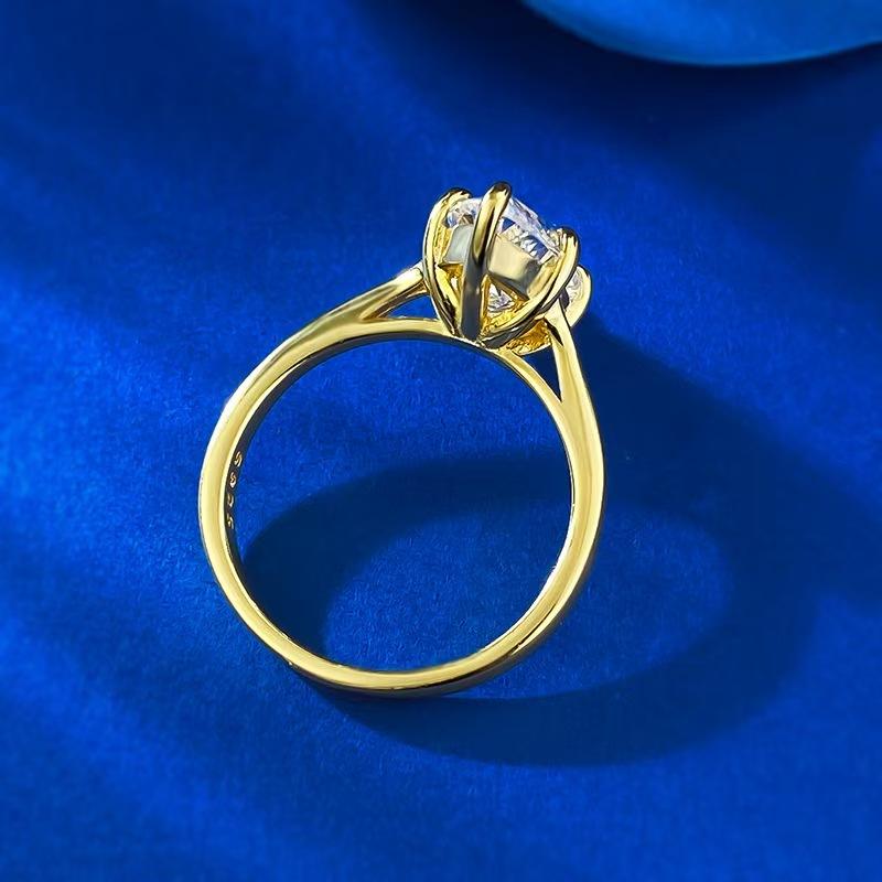 S925 Marquise Ring 7*14mm 6A Cubic Zirconia Ring Plain Circle fashion jewelry accessory woman girl promise ring-103(20%)